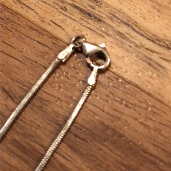 Artisan made jet/obsidian sterling silver necklace - Picture 4 of 5